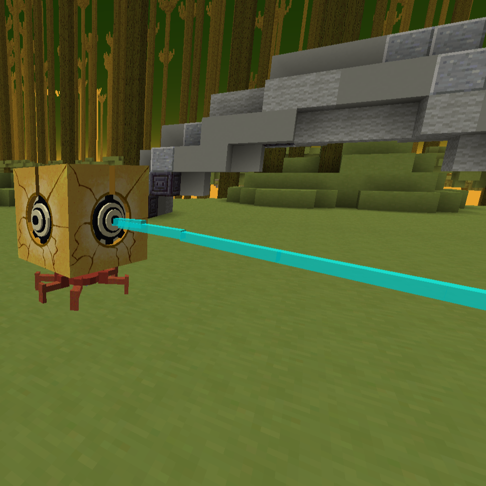 A Blok shooting an ice beam