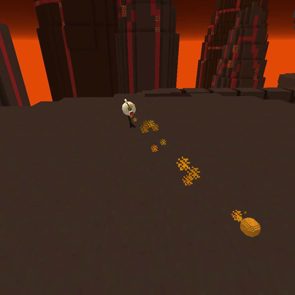 A Cyberhopper shooting a fireball