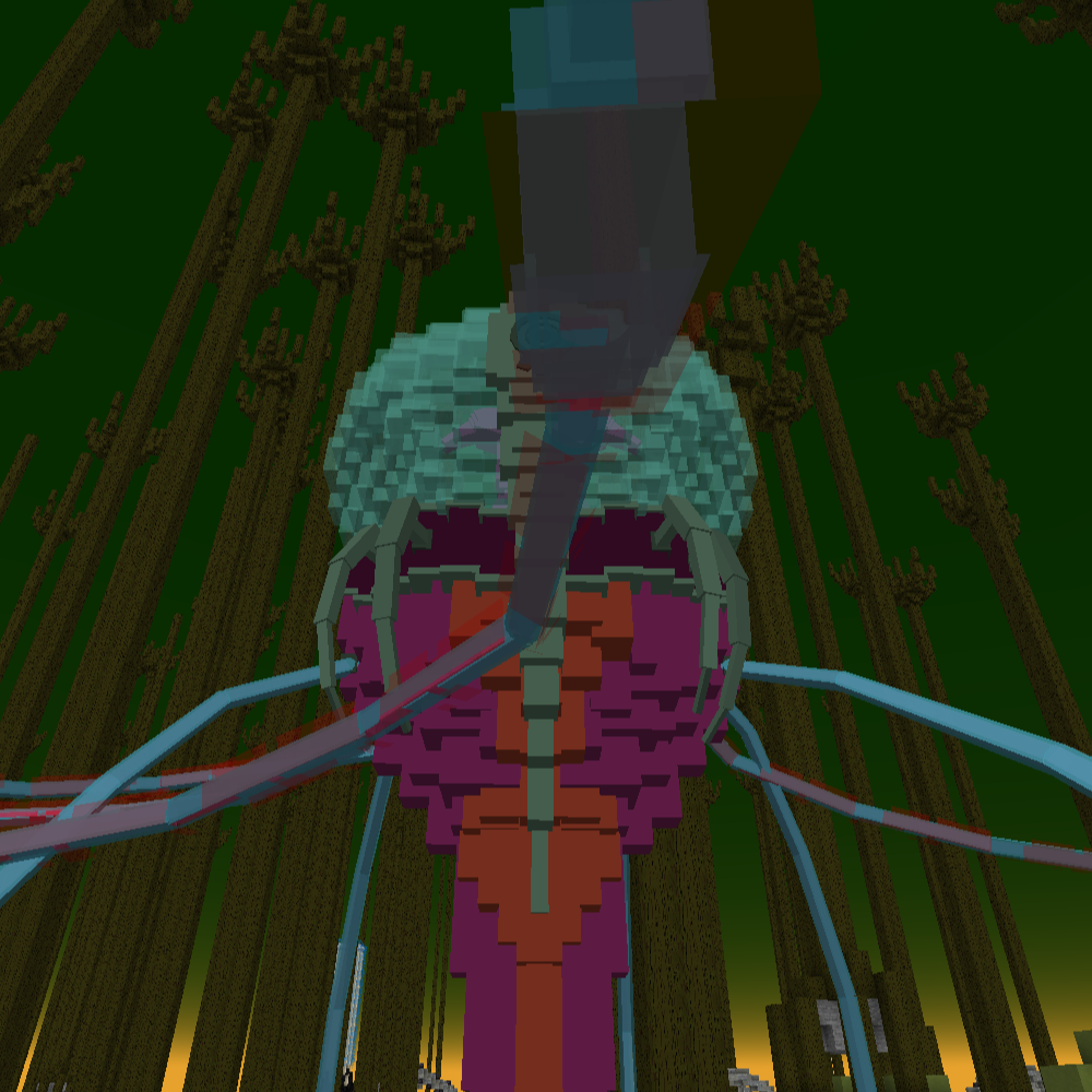 First-person view while grabbed by the Scyphozoa