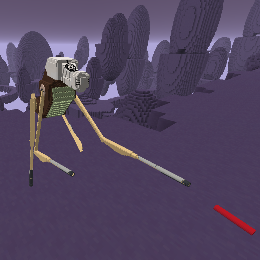 A Tarantula shooting a laser